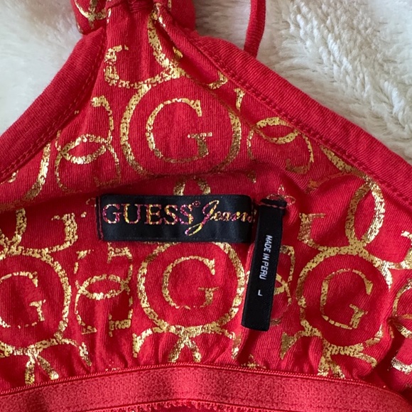 Guess Red and Gold Camisole Top - Picture 2 of 5